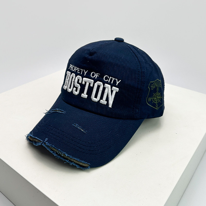 New Unisex Letter Embroidery Baseball Hats, Breathable Personal Sunshade Peaked Caps, Versatile Fashion Retro Style