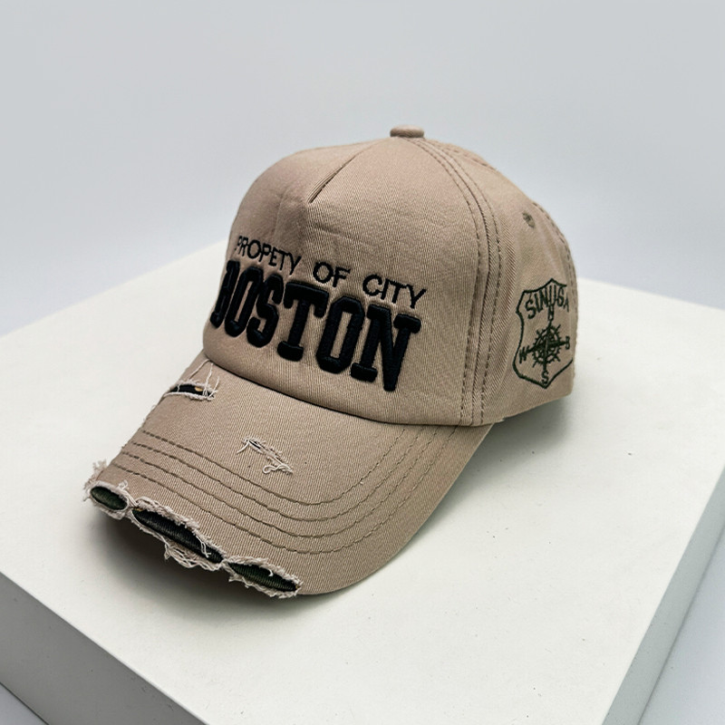 New Unisex Letter Embroidery Baseball Hats, Breathable Personal Sunshade Peaked Caps, Versatile Fashion Retro Style