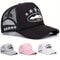 Men and women outdoor sports event mesh baseball caps, fashionable simple star embroidered sponge casual hats