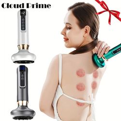 electric vacuum cupping massager 12-level, body scraping tool, portable suction therapy device for back and shoulder