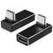 Hannord USB 90 Degree Type-C Adapter 40Gbps Fast Data Transfer, Thunderbolt 4 Mobile Conversion Head, 2 Pack
