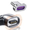 USB Type C Magnetic Adapter 90 Degree, Fast Charging Phone Magnetic Converter, Right Angle USB Connector for Laptop