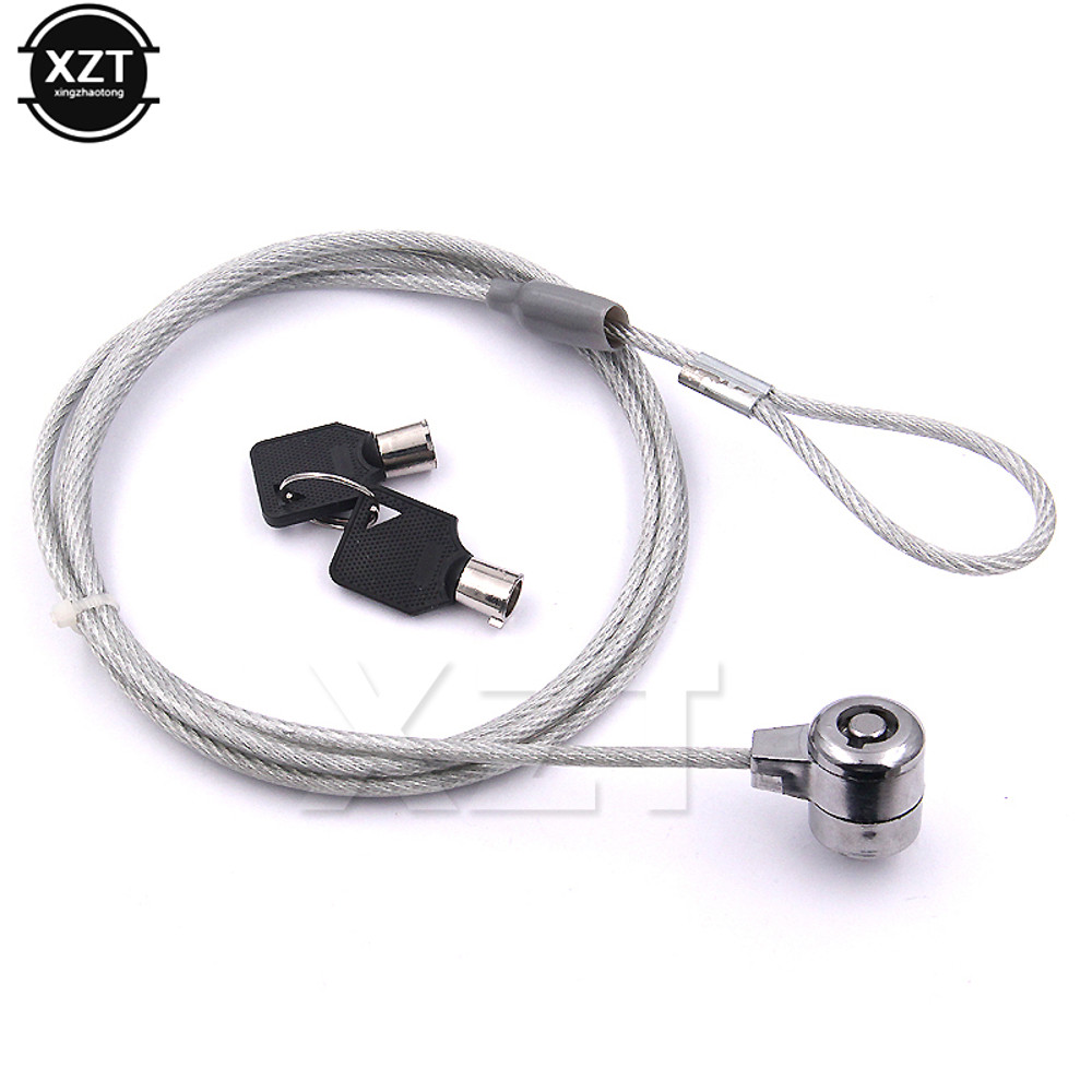 Notebook PC Laptop Anti Theft Lock, New Laptop Computer Security Cable Chain with Key, Universal Notebook Lock