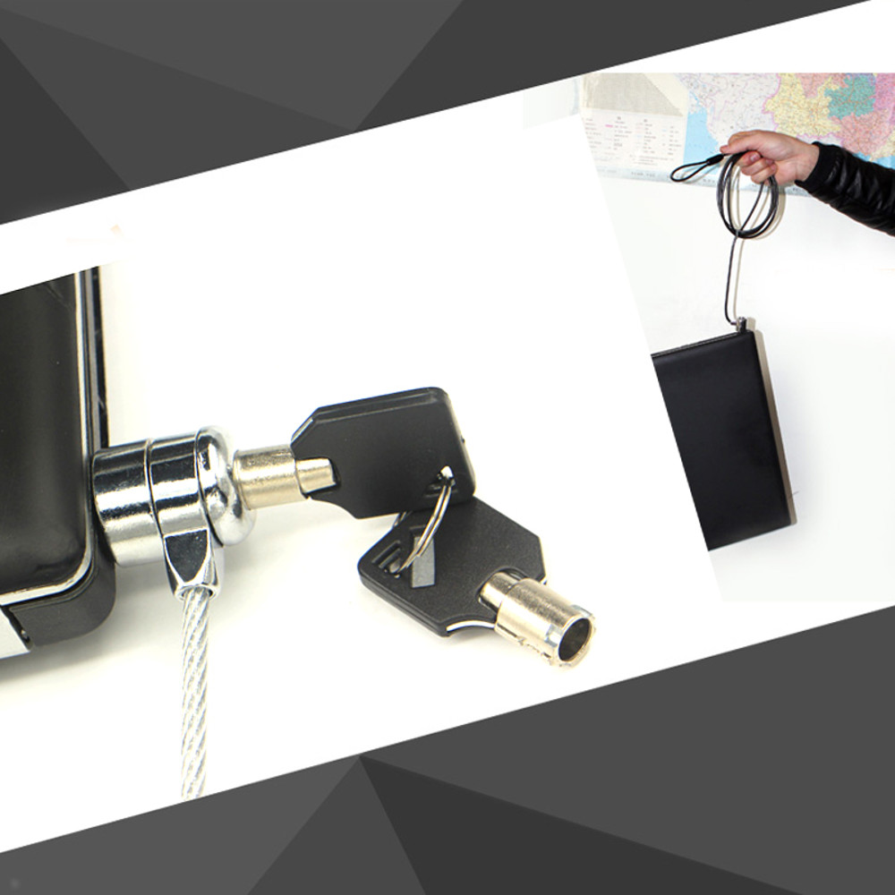 Notebook PC Laptop Anti Theft Lock, New Laptop Computer Security Cable Chain with Key, Universal Notebook Lock