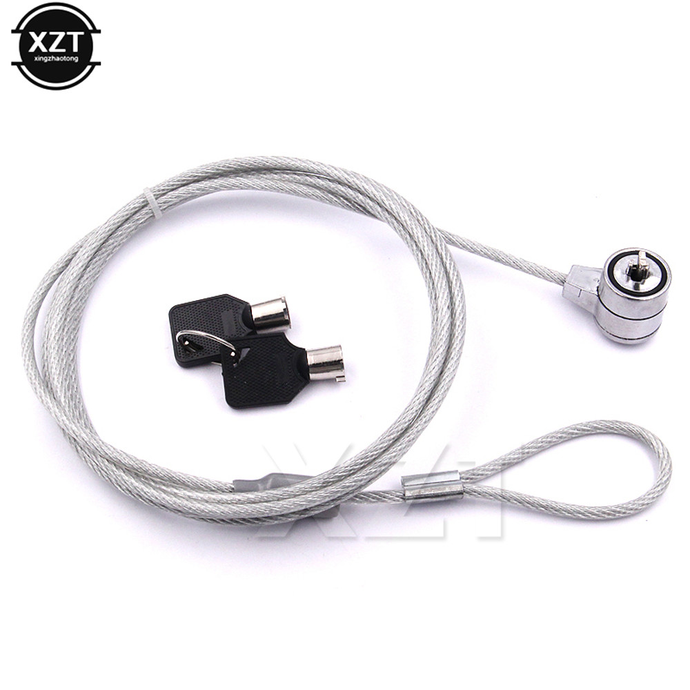 Notebook PC Laptop Anti Theft Lock, New Laptop Computer Security Cable Chain with Key, Universal Notebook Lock