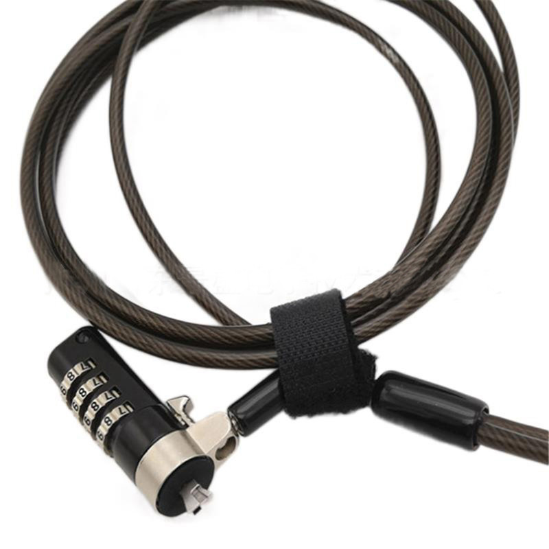 Dell Laptop Lock 3 5mm Wedge Small Hole, Password Computer Security, Carbon Steel Cable Protection