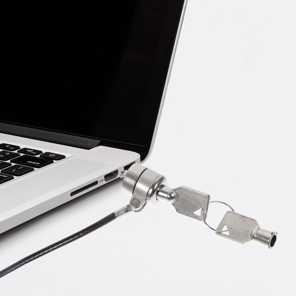 Universal Notebook Security Cable Lock, Clamp Style Keyed Anti-Theft, 360 Degree Rotatable Laptop Protection