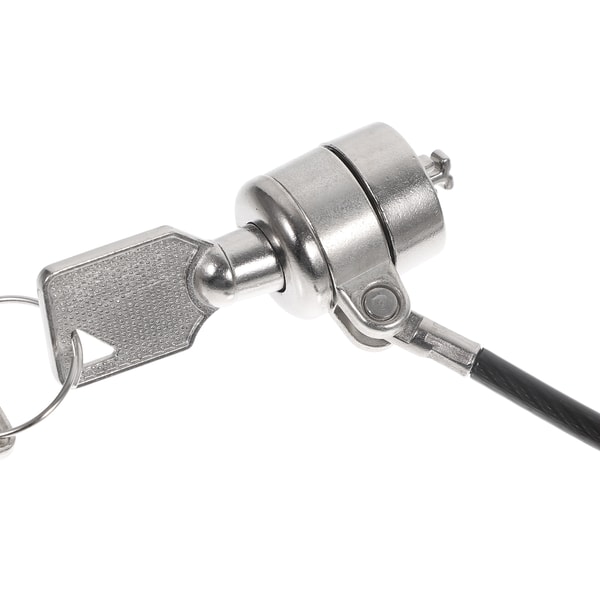 Universal Notebook Security Cable Lock, Clamp Style Keyed Anti-Theft, 360 Degree Rotatable Laptop Protection