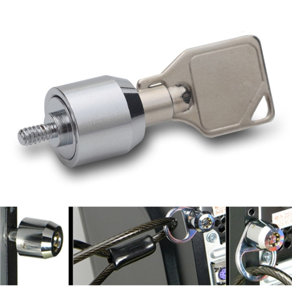 Computer Case Lock with Keys, Desktop PC Security, Anti-theft Office Protection, Chassis Management