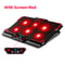 Gaming Laptop Cooler Six Fan LED Screen Two USB Port High Speed Notebook Stand Laptop Cooling Pad 6