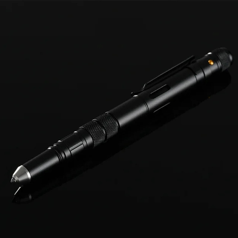 4 In 1 Portable Multifunctional Tactical Pen Outdoor Defense Anti Skid Ballpoint Pen Flashlight Gla 7
