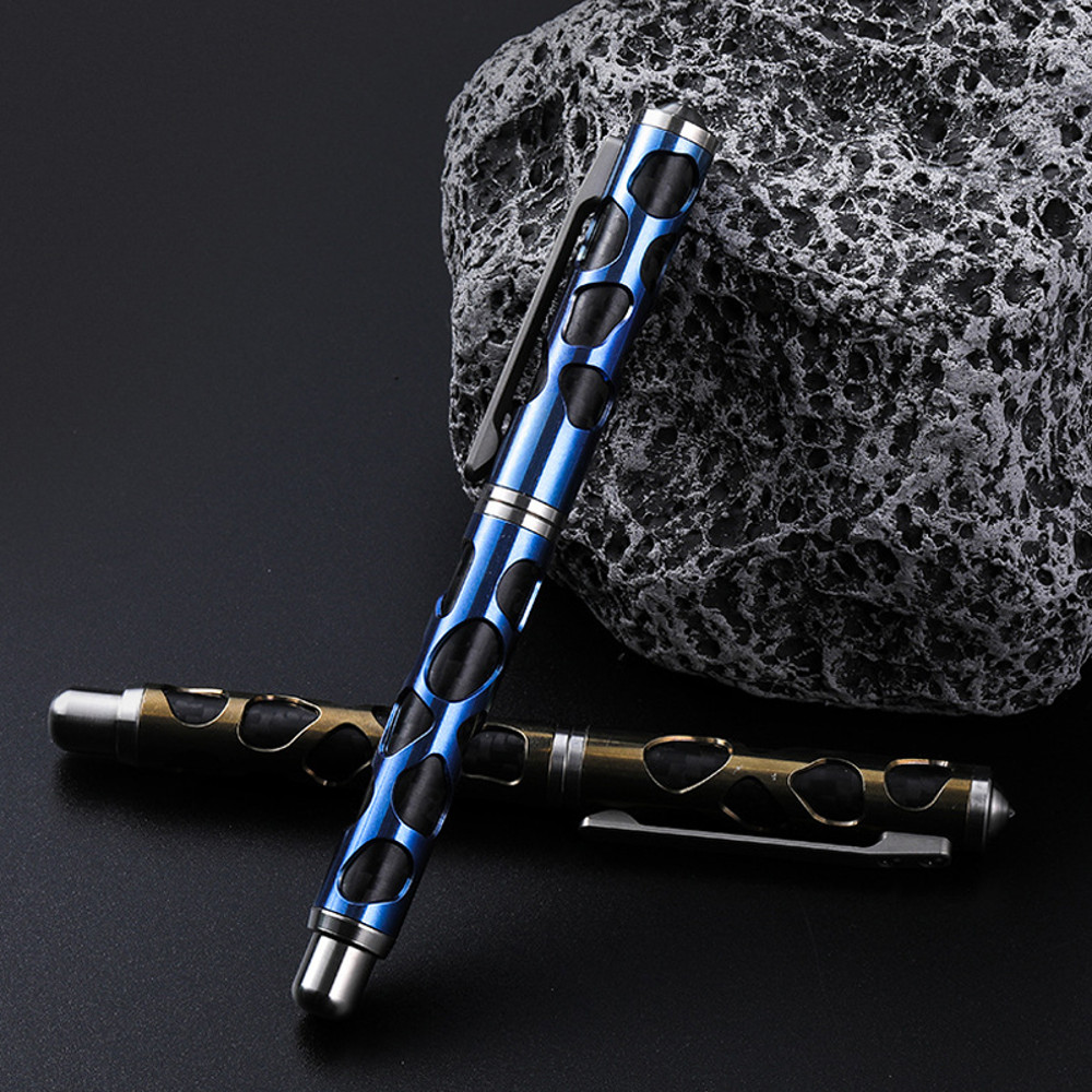 Titanium Alloy Self Defense Tactical Pen, Multifunctional Window Breaking Cone, EDC Outdoor Survival Gear