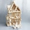 DIY Wooden Dollhouse Miniature Furniture Toy for Dolls, 3D Puzzles Doll House, Pretend Play Toys Gifts for Kids