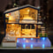 Miniature Doll House with Furniture Kits, DIY Wooden Dollhouse, Realistic LED Lights, Creative Gift for Home Decor