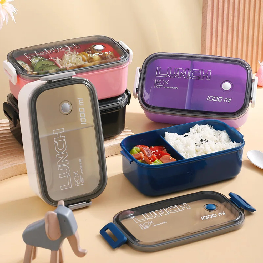 Microwave Heat-Resistant Plastic Lunch Box Preservation Box, Fruit Storage and Sealing Box for Kitchen Use