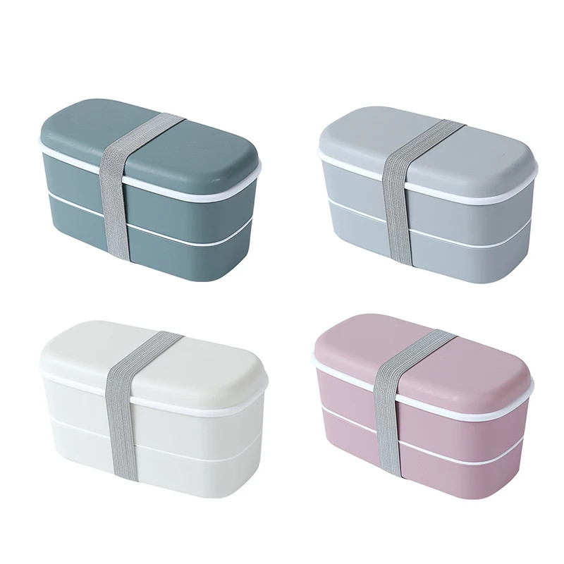 Portable Outdoor Leak Proof Lunch Box, Simple Style Layered Japanese Bento Box, Kitchen Accessories Tableware