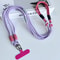 Double Color Personalized Mobile Phone Universal Lanyard, Long Rope Shoulder Strap, Trendy Fashion Safety Neck Rope