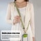 Mobile Phone Lanyard Crossbody Card Neck Cord Clip, Adjustable Long Rope with Pearl Hanging Charm, Anti-lost Strap