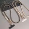 Womens Color Long Crossbody Phone Lanyard Pearl Pickup Chain Long Neck Shoulder Strap Universal Ant 3