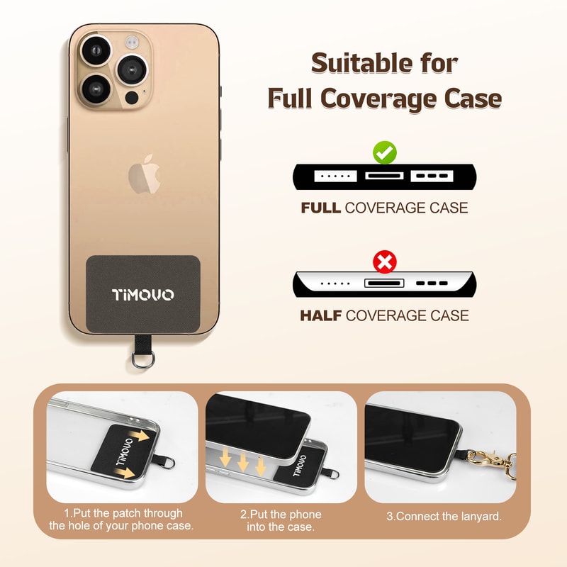 Universal Cell Phone Neck Lanyard, Phone Lanyard Crossbody Wrist Strap, Adjustable Anti-Theft Strap for All Smartphone