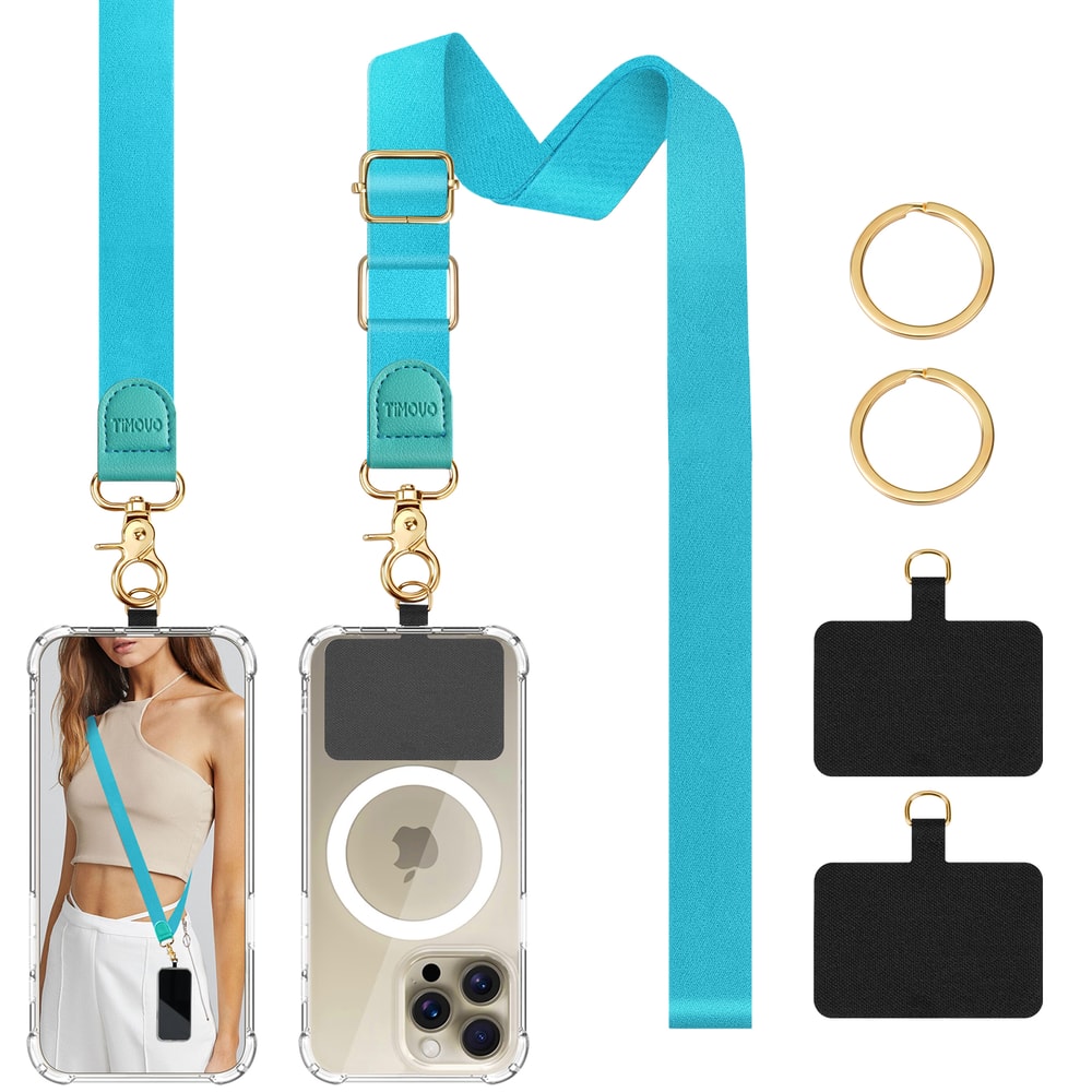 Universal Cell Phone Neck Lanyard, Phone Lanyard Crossbody Wrist Strap, Adjustable Anti-Theft Strap for All Smartphone