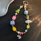 Colorful Summer Beaded Phone Chain, Sausage Dog Bag Pendant, Phone Case Hanging Rope for Girls