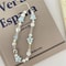 Korean Star Pearl Beaded Phone Chain, Summer Handmade Phone Strap, Hanging Cord Mobile Lanyard Jewelry Gift