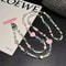 Cute Mobile Phone Chain Crossbody, Handmade Beaded Strap Chain, Plaid Square Strawberry Love Lanyard for Fashion Trend