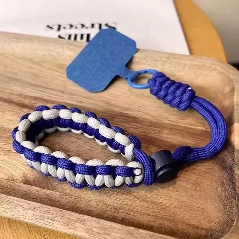 Adjustable Handwoven Universal Mobile Phone Wrist Strap, Outdoor Short Lanyard, Anti-Drop Rope for Any Phone Case