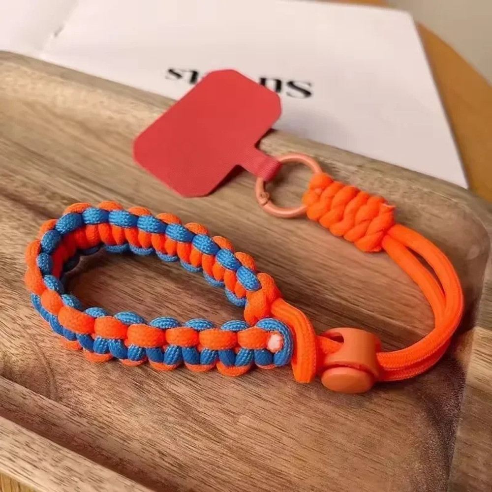 Adjustable Handwoven Universal Mobile Phone Wrist Strap, Outdoor Short Lanyard, Anti-Drop Rope for Any Phone Case