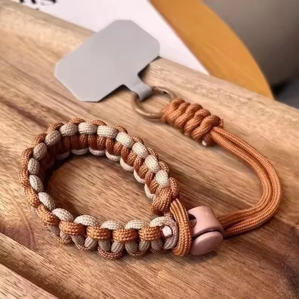 Adjustable Handwoven Universal Mobile Phone Wrist Strap, Outdoor Short Lanyard, Anti-Drop Rope for Any Phone Case