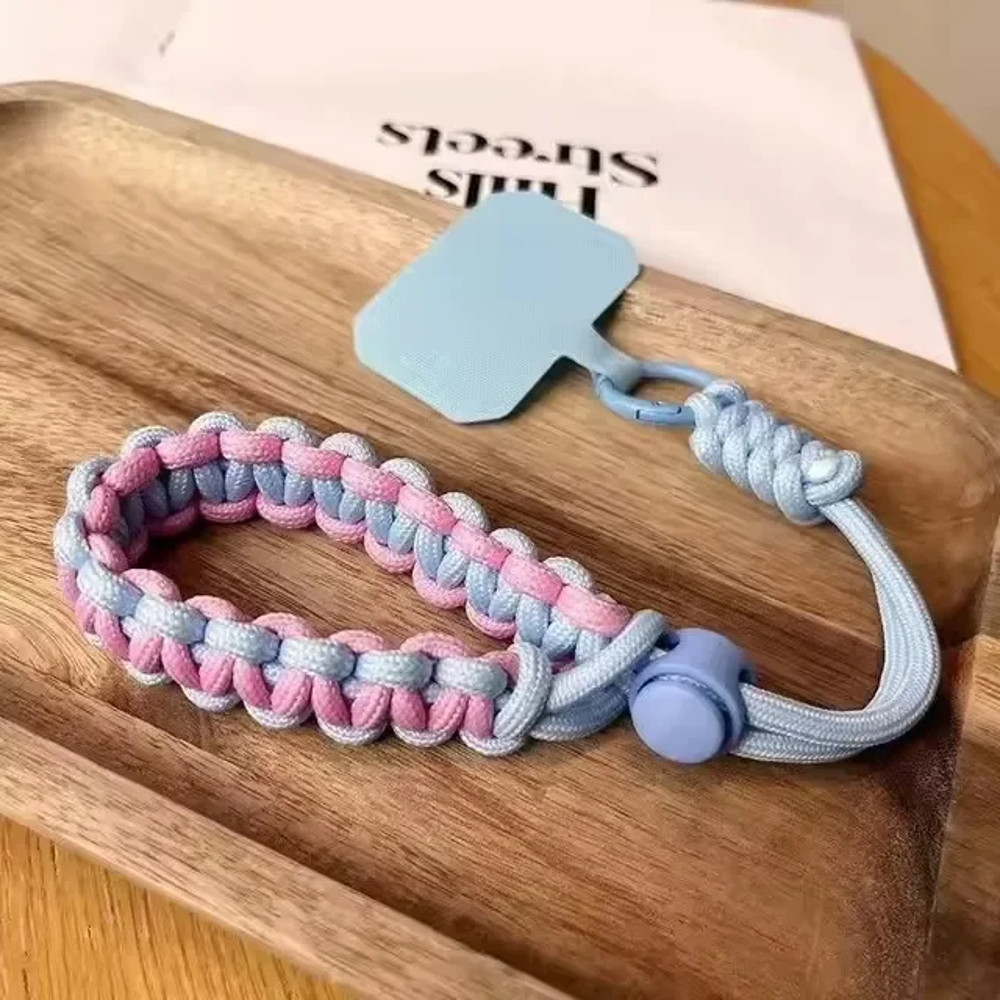 Adjustable Handwoven Universal Mobile Phone Wrist Strap, Outdoor Short Lanyard, Anti-Drop Rope for Any Phone Case
