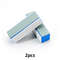 4 Way Blue Core Nail Buffer Blocks 2Pcs Set, Multi Grit Manicure Tools for Shaping, Smoothing, Glossy Salon Finish