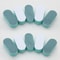 Green Core Nail Buffers Oval Sponge, Double-Sided Manicure Polishing Tools, Portable Shaping Durable Nail Care Equipment