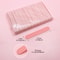 Pink Wooden Nail Files 8.5cm Manicure Tool, Eco Friendly Reusable Buffing Stick for Nails Care Beauty Salon Use