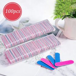mini sanding buffer block set double side nail files for gel polish, manicure pedicure tool, nail art salon supply