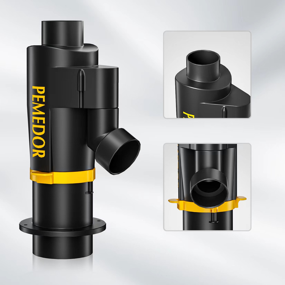 High Efficiency 2 Cyclone Dust Separator with 2 Filters, Woodworking Dust Collector for Shop Vacs and Extractor System