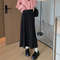 2025 New Korean Design, High Waist Skirt, Autumn Winter Female Skirt, Warm Thick Knitted Wool Long Skirt