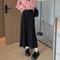 2025 New Korean Design, High Waist Skirt, Autumn Winter Female Skirt, Warm Thick Knitted Wool Long Skirt