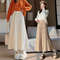 2025 New Korean Design, High Waist Skirt, Autumn Winter Female Skirt, Warm Thick Knitted Wool Long Skirt
