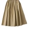 Women's High Waist White Long Skirt, A-Line Knee-Length Pleated Skirt with Pockets, Casual Elegant Fashion for Autumn