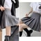 High Waisted Mini Skirt, Solid Color Slim Fit, Elastic Comfortable Stretch, A Line Zipper Skirt for Women, Girls, Spring