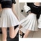 High Waisted Mini Skirt, Solid Color Slim Fit, Elastic Comfortable Stretch, A Line Zipper Skirt for Women, Girls, Spring
