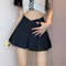 2024 New Sexy Women's Pleated Skirt, High Waist Vintage Mini Skirt for Summer, Korean Tennis Student White Dance Skirt