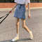 Summer Denim Short Skirt for Women, High Waist Sexy Tight Fit | Y2K Bag Hip Mini Skirt, Stretchy Jeans Skirt for Ladies