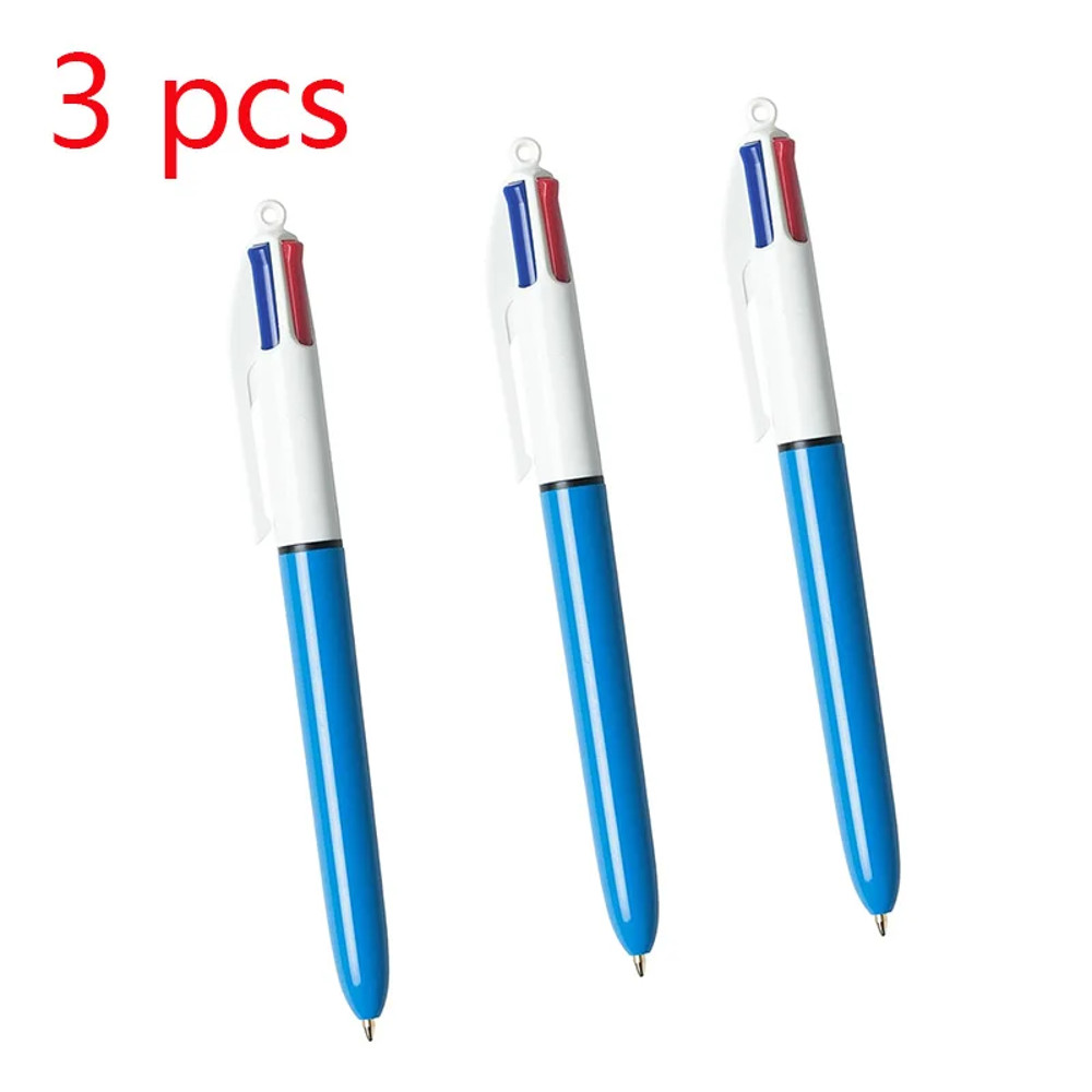 4 Color Retractable Ballpoint Pen, 4in1 Multipen for Smooth Writing Office Supplies, School Stationery, and Teacher Gift