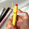 Cute Chicken Pressing Gel Pen, 4pcs Set, Black Ink, Creative Rotating Novelty Pen, Funny Office and School Supplies