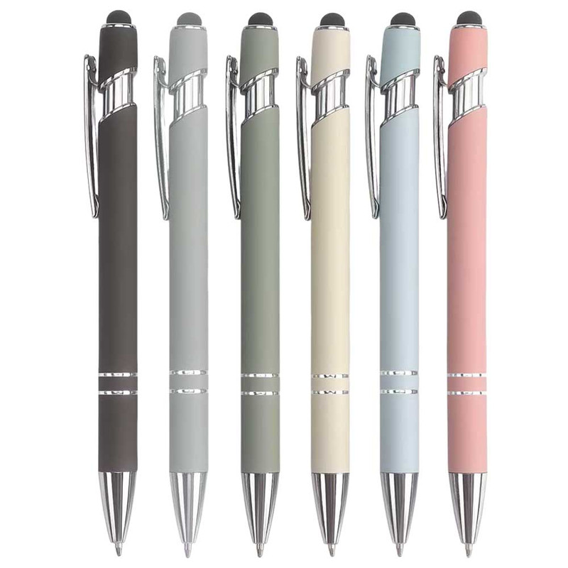 Premium Metal Stylus Pen, 2 in 1 Ballpoint Pen with Stylus Tip, Black Ink Refill, for Smartphone, Tablet, Ideal Gift