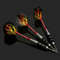 Professional Tungsten Steel Tip Darts Set, 3pcs Steel Shafts and Flights for Sports