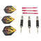 Professional Tungsten Steel Tip Darts Set, 3pcs Steel Shafts and Flights for Sports